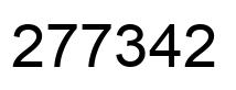 Number 277342 black image