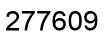 Número 277609 imagen negro