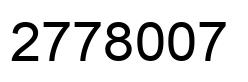 Número 2778007 imagen negro