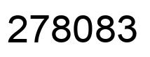 Number 278083 black image