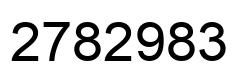 Number 2782983 black image
