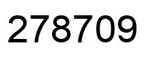 Number 278709 black image