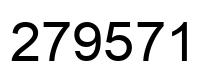 Number 279571 black image