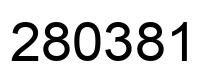 Número 280381 imagen negro