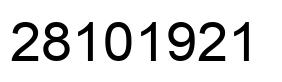 Número 28101921 imagen negro