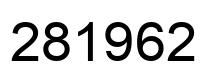 Number 281962 black image