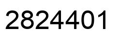 Number 2824401 black image