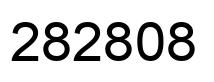 Number 282808 black image