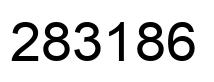 Number 283186 black image