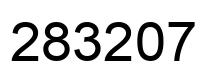 Number 283207 black image