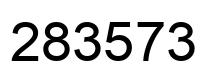 Number 283573 black image