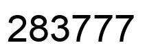 Número 283777 imagen negro