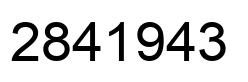 Número 2841943 imagen negro