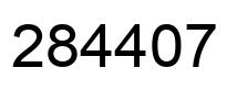 Number 284407 black image