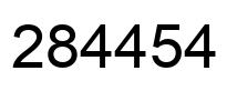 Number 284454 black image