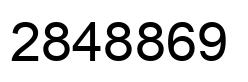 Número 2848869 imagen negro