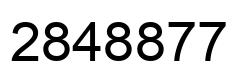 Number 2848877 black image