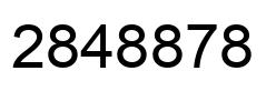 Number 2848878 black image