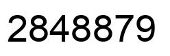 Number 2848879 black image