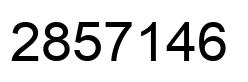 Number 2857146 black image