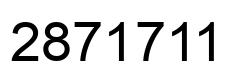 Number 2871711 black image