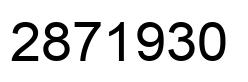 Number 2871930 black image