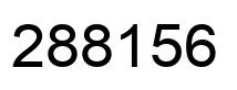 Number 288156 black image