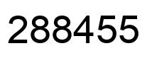 Number 288455 black image
