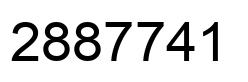 Number 2887741 black image