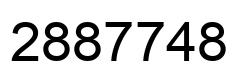 Number 2887748 black image