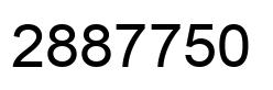 Number 2887750 black image