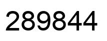 Número 289844 imagen negro