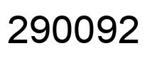 Número 290092 imagen negro
