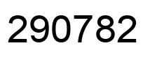 Number 290782 black image