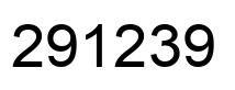 Number 291239 black image