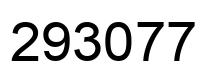 Number 293077 black image