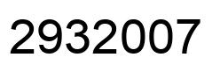 Number 2932007 black image