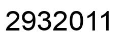 Number 2932011 black image