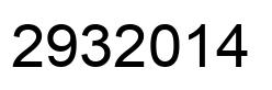 Number 2932014 black image