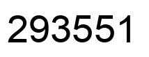 Number 293551 black image