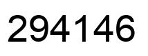 Number 294146 black image