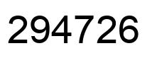 Número 294726 imagen negro
