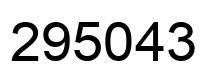 Número 295043 imagen negro