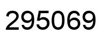 Número 295069 imagen negro