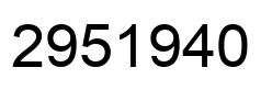 Número 2951940 imagen negro