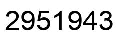 Número 2951943 imagen negro