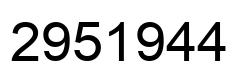 Número 2951944 imagen negro
