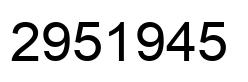 Número 2951945 imagen negro