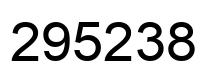 Number 295238 black image