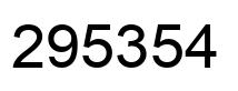 Número 295354 imagen negro